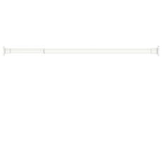 Hoonie市集 免釘可調節伸縮窗簾桿, 白色