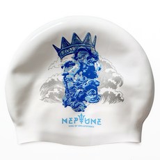 Ohora Studio 無皺矽膠泳帽, 海王星白
