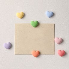 Yun The Pick居家咖啡廳冰箱磁鐵 愛心 7種組, 混色