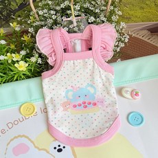 강아지 티셔츠, A핑크, 1개