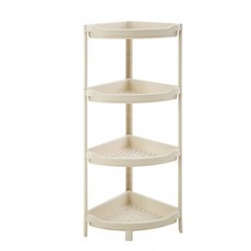 Minsung Company三角支架4層置物架, 象牙, 1個