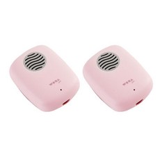 우아쥬르 UVC LED 휴대용 칫솔살균기 2p, STB-021, 로즈 핑크