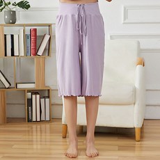 飄逸波浪條紋孕婦舒適居家短褲