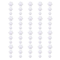 PARTY 09 立體雪花吊飾, 白色, 5個