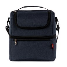 Wider Home 露營用大容量雙層防水保冷袋, 海軍藍