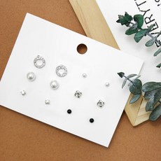 日常造型耳環12件組