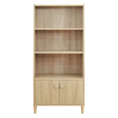 HOPMA 合馬家具 美背簡約四層二門收納櫃 G-BV4210PMS, 淺橡木