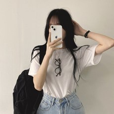 위드후이린 여성용 머스트 반팔 티셔츠