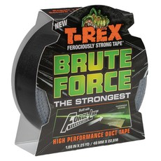 美國 T-REX BRUTE FORCE 全天候超強力防水大力膠帶 黑色 48mm x 22.8m, 1個