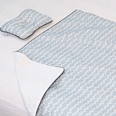 아띠블랑 아동용 짱구베개 + 블랭킷 세트, 클라우드