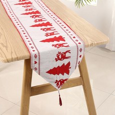 Sonio 可愛聖誕桌旗, 27 紅色樹, 180 x 33 cm, 1個