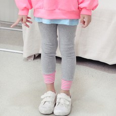 CHOCOMONG 兒童下擺條紋內搭褲