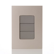 第一電氣工業 Adonis 開關 香檳金 1路3開, 1個