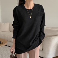 Dearlola 女款防皺鬆餅格紋開衩長袖T恤