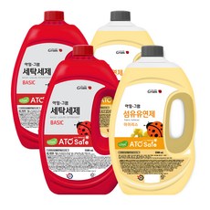 ATO Safe Basic中性洗衣精 2.5L+衣物柔軟精 鳶尾花香 2.5L, 2組