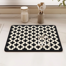 B2WIN 家居餐桌珪藻土餐墊, 款式7, 1個, 45cm x 70cm x 2.5mm