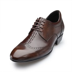 Bonin 男士牛皮翼尖中心縫線正裝鞋 LC042 7cm