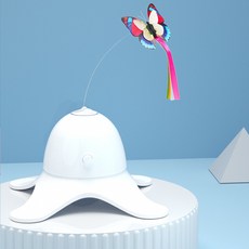 Redpuppy 寵物電動旋轉蝴蝶玩具, 1入, 白色