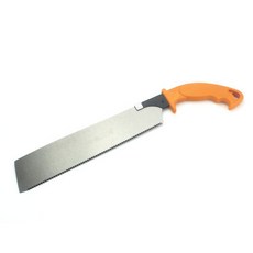 木工用景觀用簡約方形鋼鋸 橘色 26.5cm, 單品, 1個