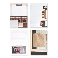 Monolike A5手帳補充內頁 復古照片A款 25p x 4種, 1套