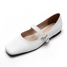 어바웃슈 여성용 코헬 스퀘어 토 메리제인 로퍼