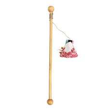 PETSVILLE 派思維 喝杯茶吧逗貓棒, 1個, 粉色 + 木頭色