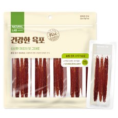 네츄럴랩 건강한 슬림 건조 육포 강아지 간식, 오리가슴살, 240g, 1개