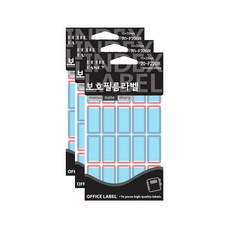 쁘띠팬시 보호필름 라벨견출지 F220, 적색, 1개입, 3개