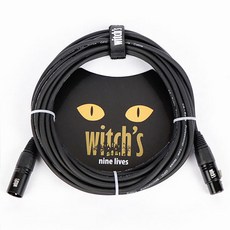 Witch's Nine Lives MIC CABLE XLR-XLR, 黑色的, 7m