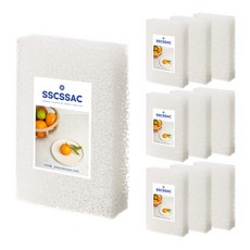 SSGSSAK 聚氨酯過濾菜瓜布 白色, 10個, 1入