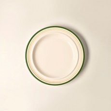 시라쿠스 메이플 원형접시, 코지그린, 1개