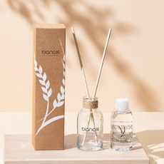 blanc16 經典香氛擴香瓶+擴香棒 7入, 舒適的藍色, 120ml, 1組