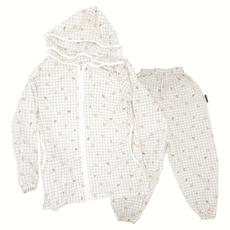 BEBE CHOUETTE 幼童粉彩小熊雨衣+防水褲套裝