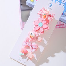 아기코끼리 토끼와당근 헤어핀 5종 세트