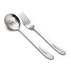 HOMEANY 義大利麵西式餐具組, 1套, 湯匙 + 叉子, 小雞