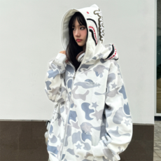 PEONIST 冰感迷彩街頭連帽拉鍊外套