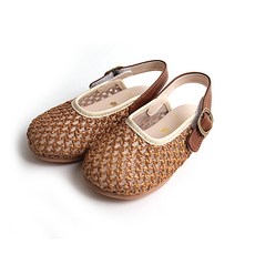 BEBEMARU 女童網紗球球嬰兒涼鞋 0416