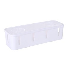 우브 멀티탭 수납 케이블전선 정리함, 1개, 화이트