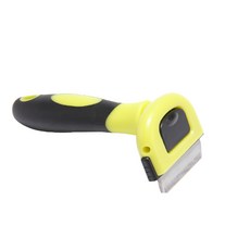 寵物清潔梳 L, 黃色的, 1個