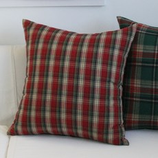 聖誕經典格紋靠墊套