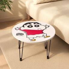 레토 짱구는 못말려 원형 접이식 테이블 CBT-FC02, 짱구