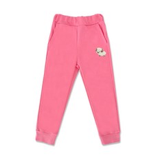 키즈크루 유아동 자수패치 귀염양 특양면 조거팬츠