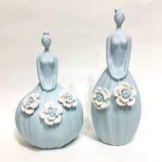 女人Yardro花瓶裝飾 2種組 1472, 混合顏色