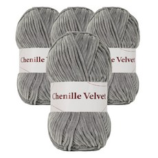 Philip纖維 雪尼爾天鵝絨編織線, 192 煙灰色
