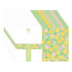 來自N二糖醋文具1設計文具4p+信封2p+繃帶套組FL112-1, 10套, 混合顏色