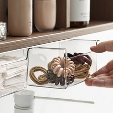 桌下黏貼式小物雜貨隱藏抽屜收納盒 小型, 1個, 單一顏色