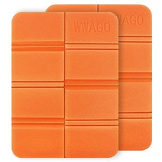 르블랑 초경량 휴대용 접이식 등산 방석 CP015 2p, 오렌지