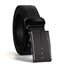 BLANC FLEUR 男款牛皮石質扣環腰帶 BA1330040D2