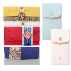 The Somssi 祝賀禮緞信封 5件組, 混合顏色, 1套