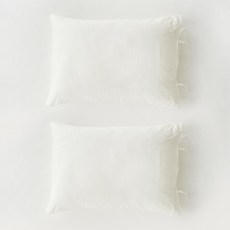 La Pomme Attique 棉質蝴蝶結枕頭套 2入